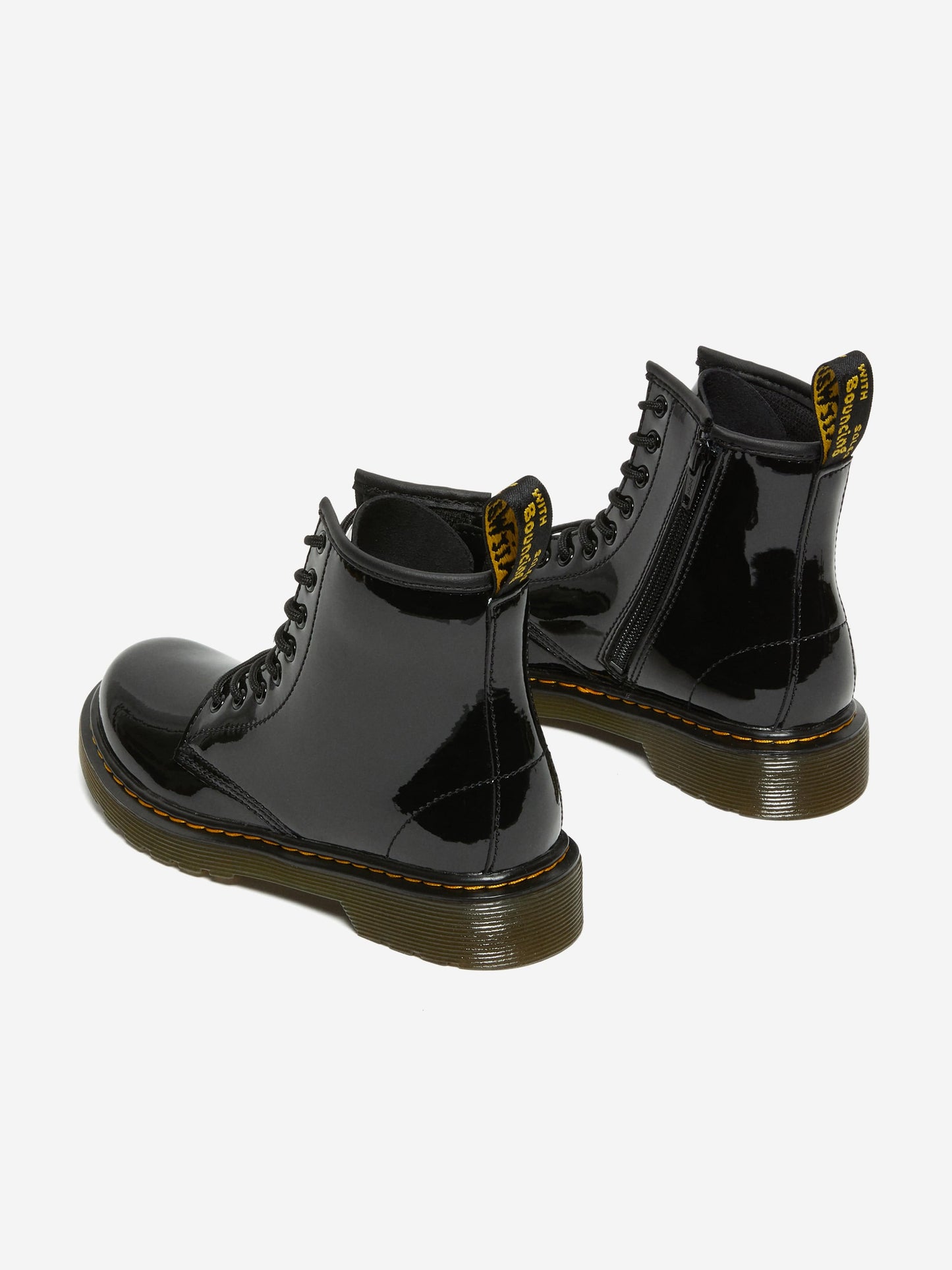 Dr Martens Kids 1460 Patent Leather Lace Up  Boots in Black
