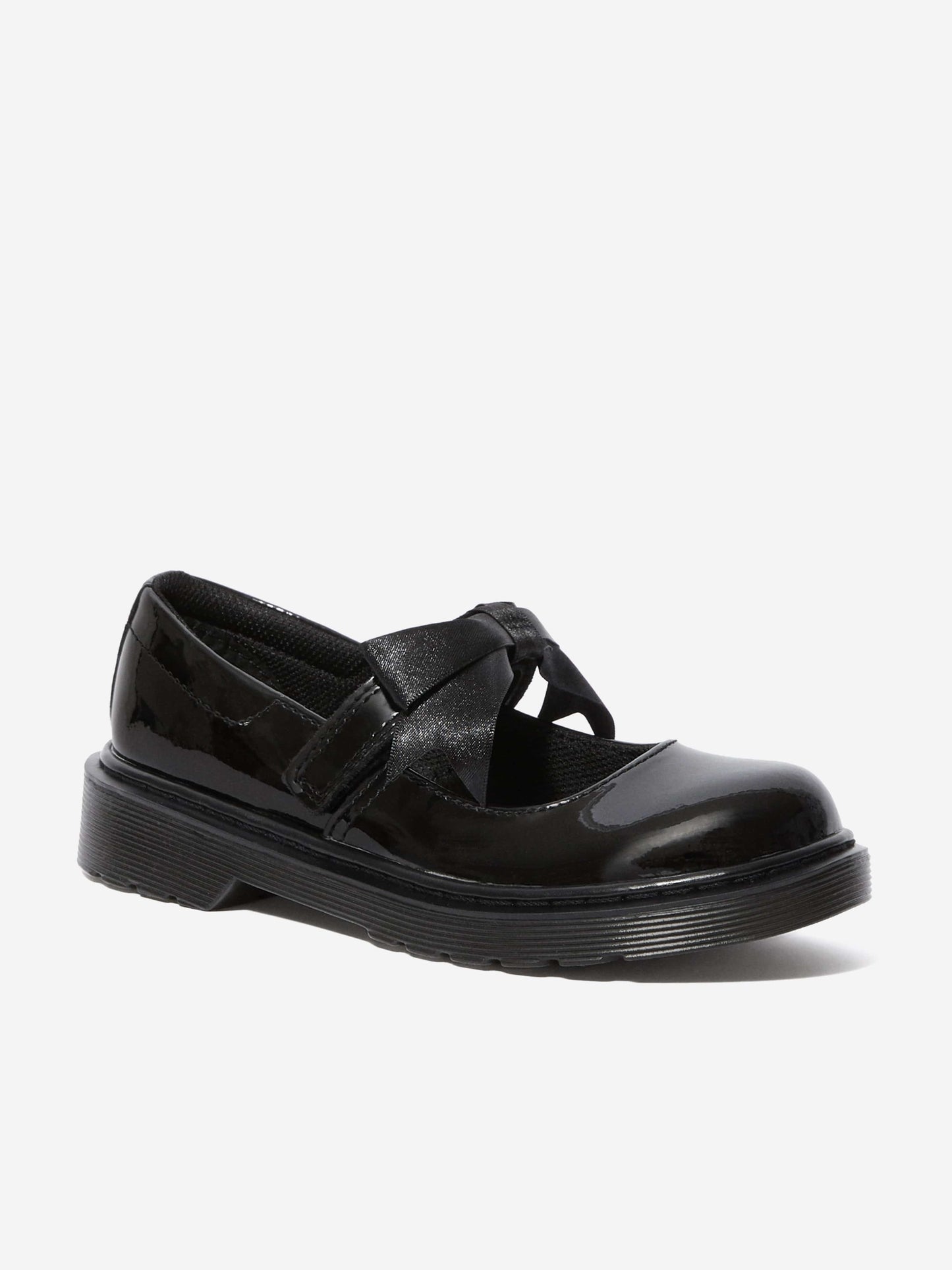 Dr Martens Girls Maccy II Patent Leather Mary Jane Shoes in Black