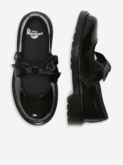 Dr Martens Girls Maccy II Patent Leather Mary Jane Shoes in Black