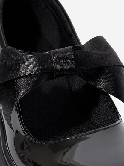 Dr Martens Girls Maccy II Patent Leather Mary Jane Shoes in Black