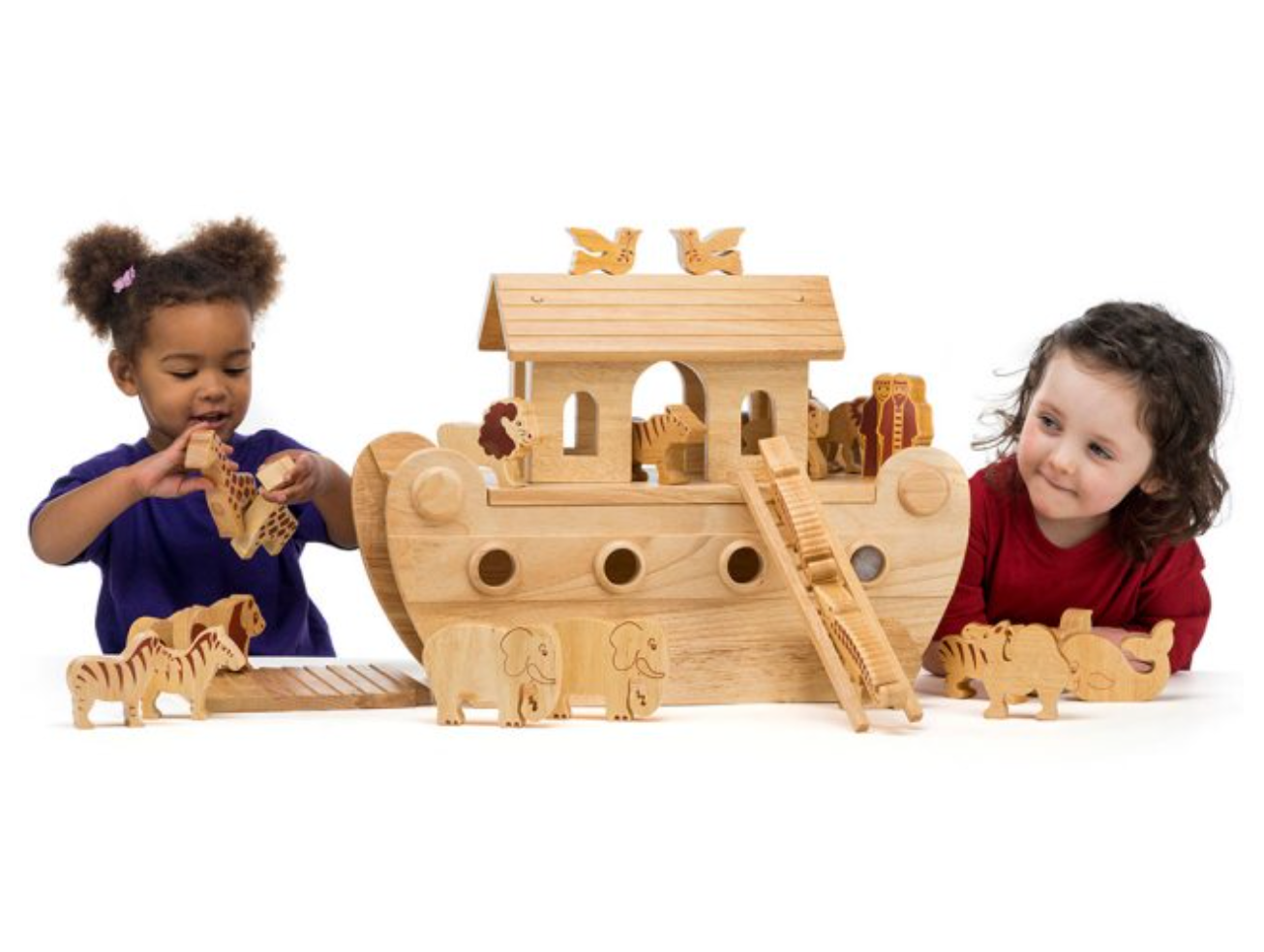 Deluxe Noah's Ark with Natural Characters