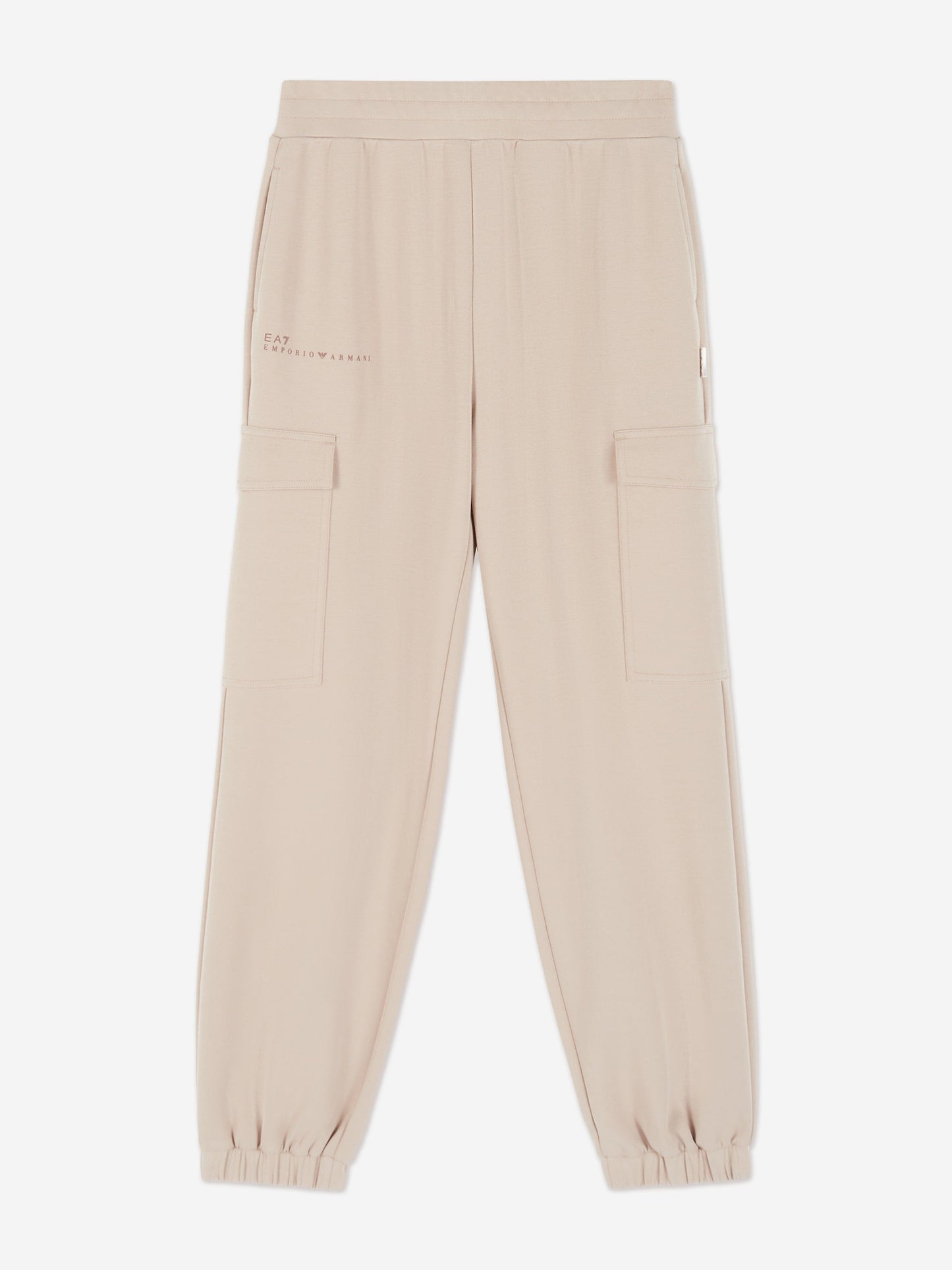EA7 Emporio Armani Girls Cargo Trousers in Beige