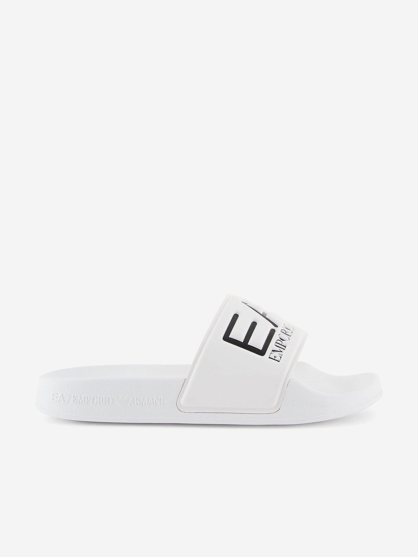 EA7 Emporio Armani Boys Logo Sliders in White