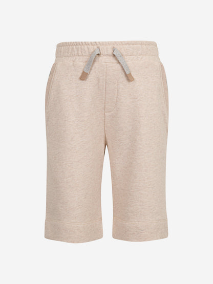 Eleventy Boys Cotton Shorts in Beige