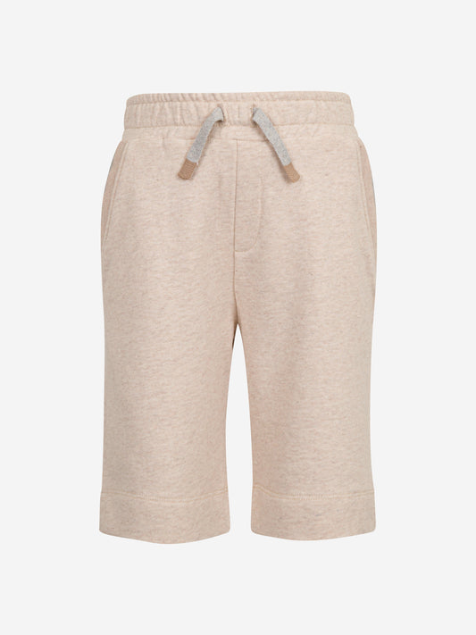 Eleventy Boys Cotton Shorts in Beige