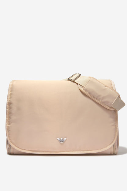 Emporio Armani Baby Logo Changing Bag in Beige (36cm)