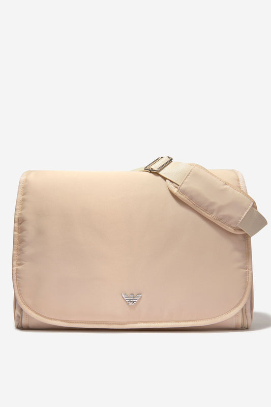 Emporio Armani Baby Logo Changing Bag in Beige (36cm)