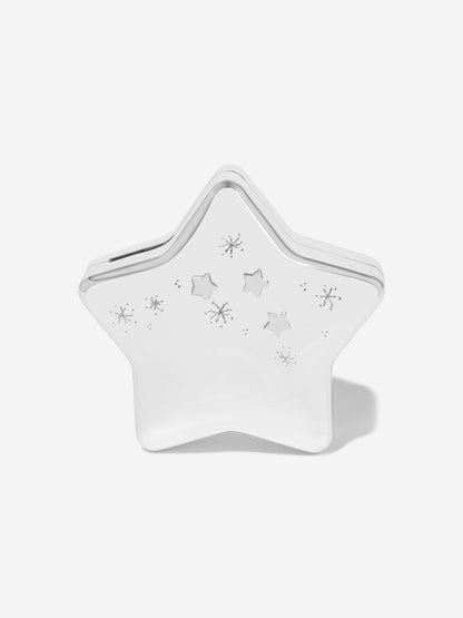 English Trousseau Baby Star Money Box in Silver