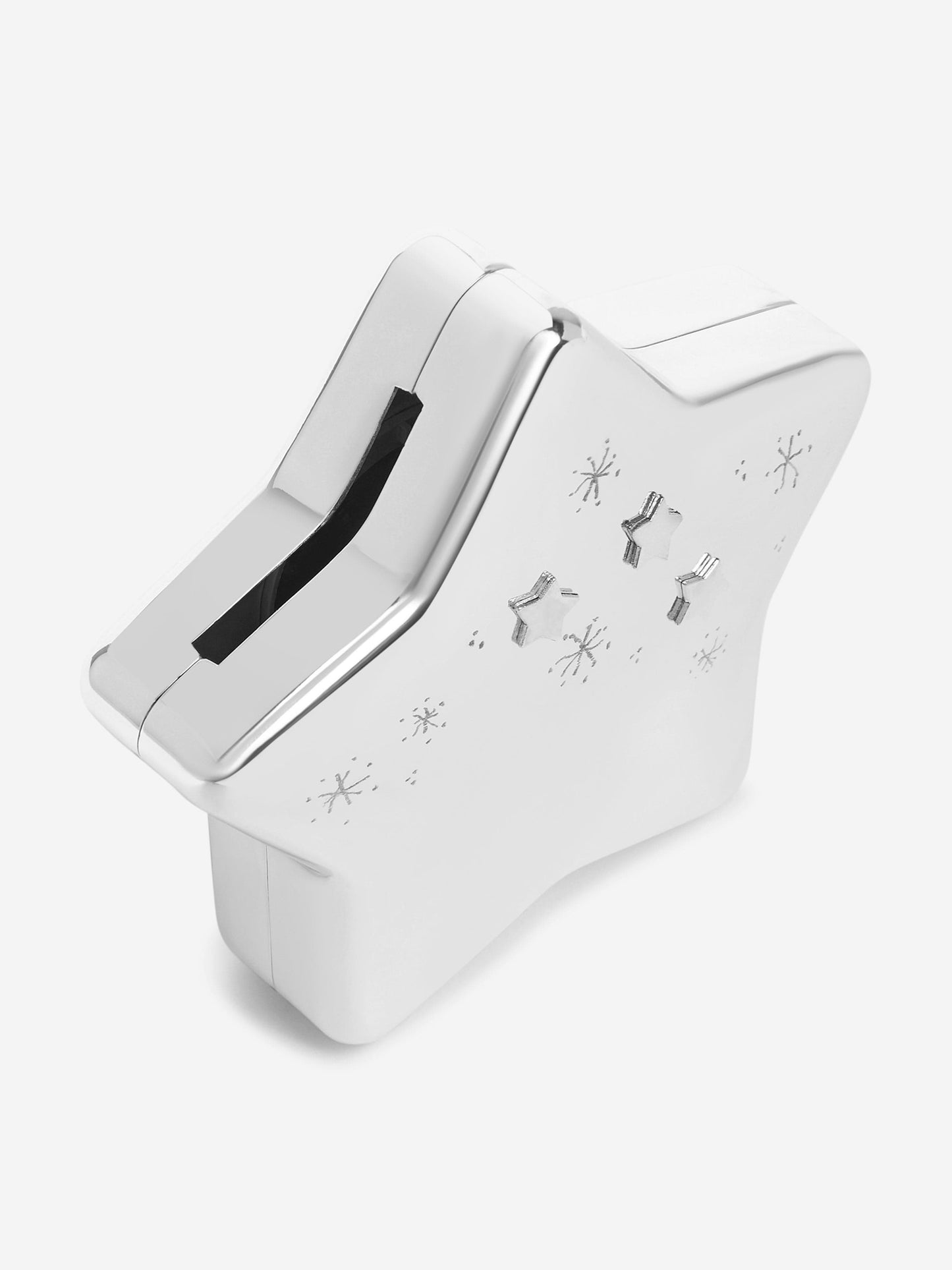 English Trousseau Baby Star Money Box in Silver