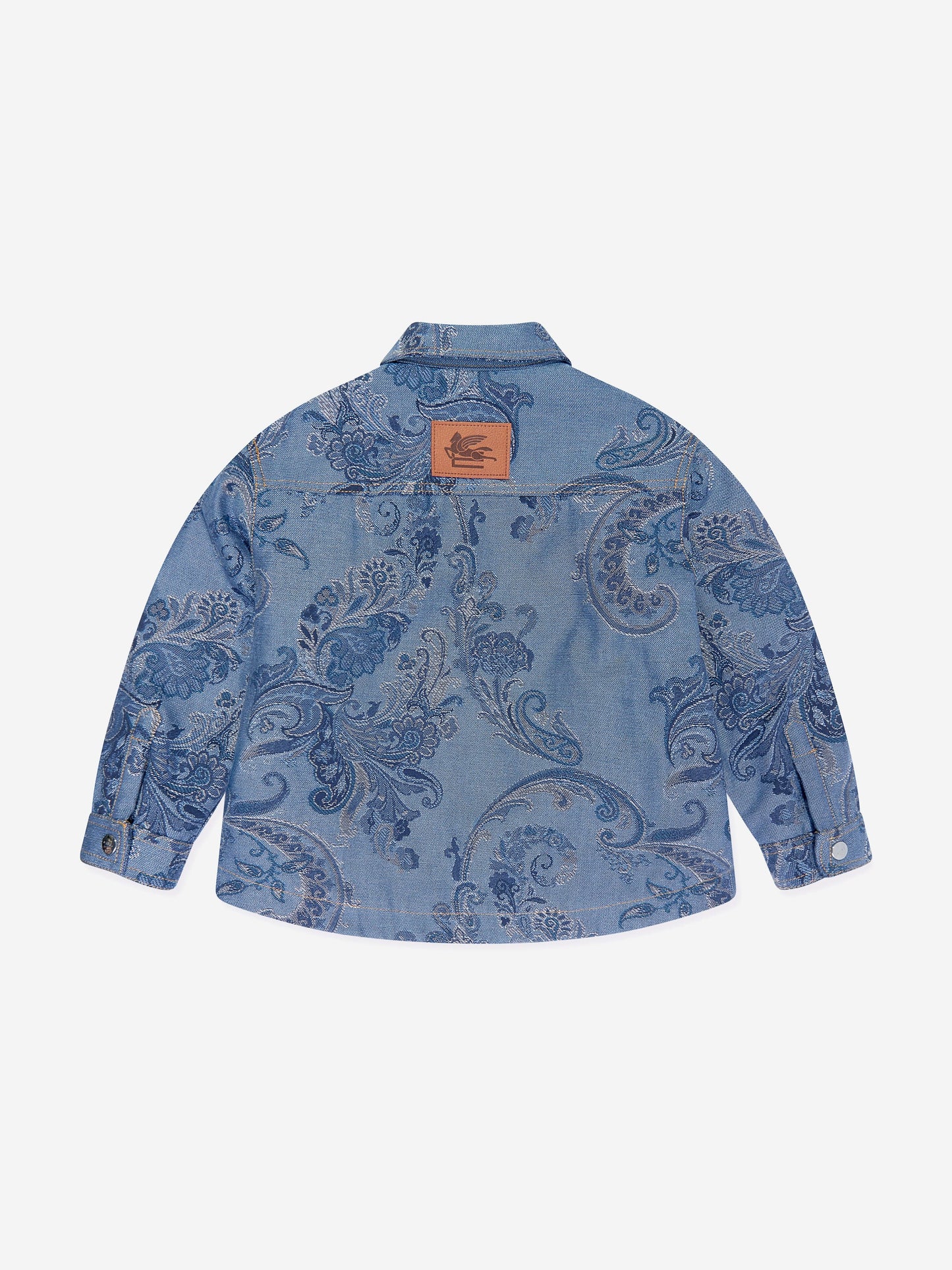 Etro Kids Paisley Print Jacket in Navy