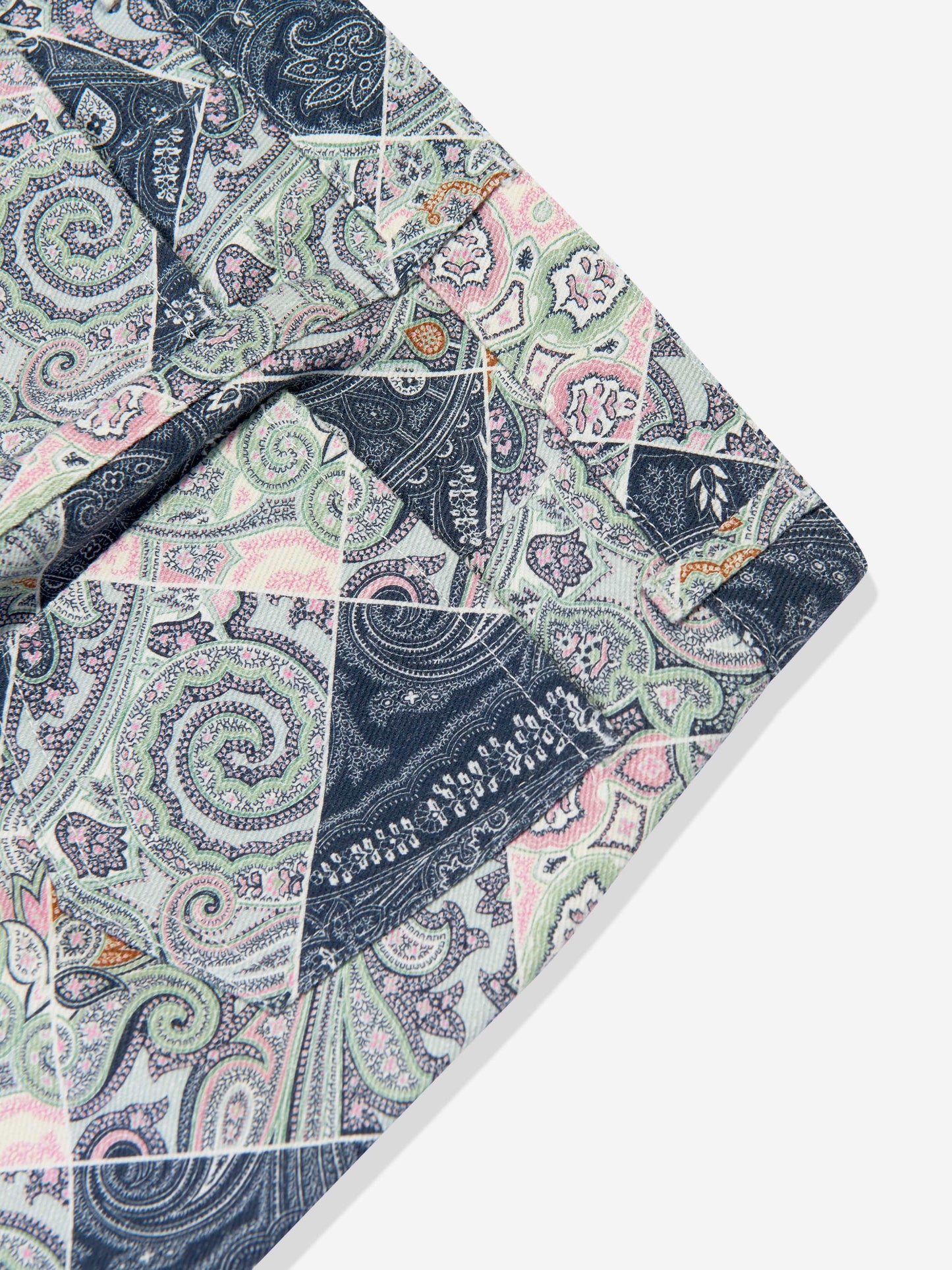 Etro Girls Paisley Trousers in Navy