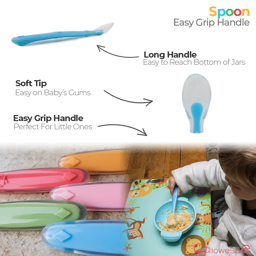 Callowesse Silicone Weaning Spoon – Green