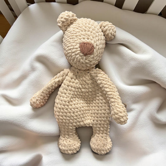 Chunky Hand Knitted Teddy Comforter