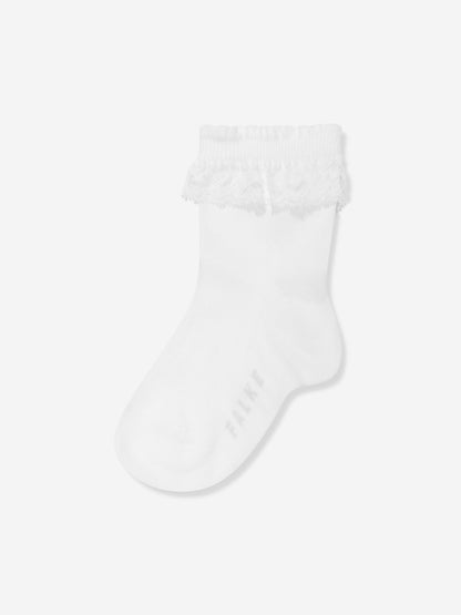 Falke Girls Romantic Lace Socks in White