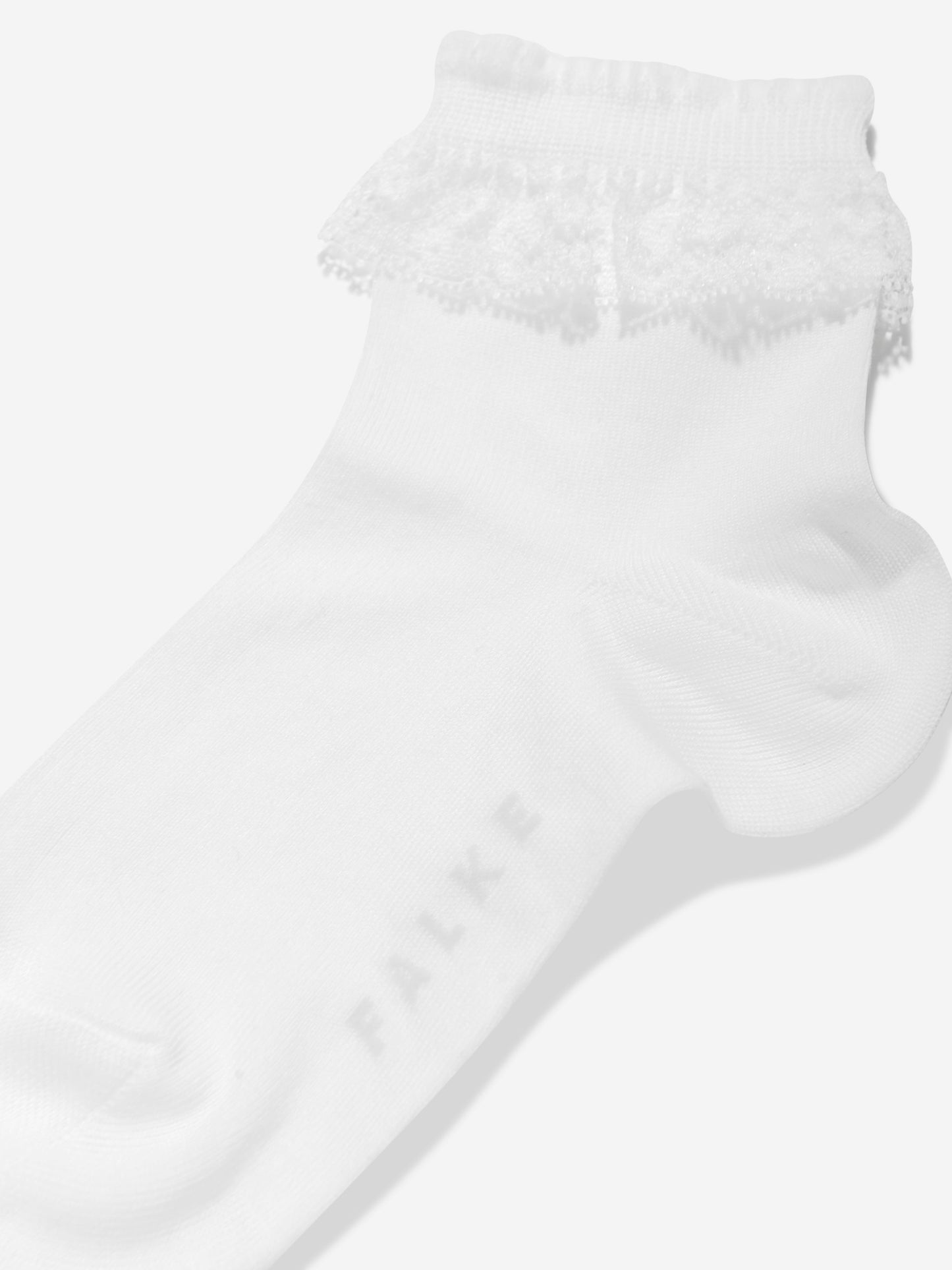 Falke Girls Romantic Lace Socks in White