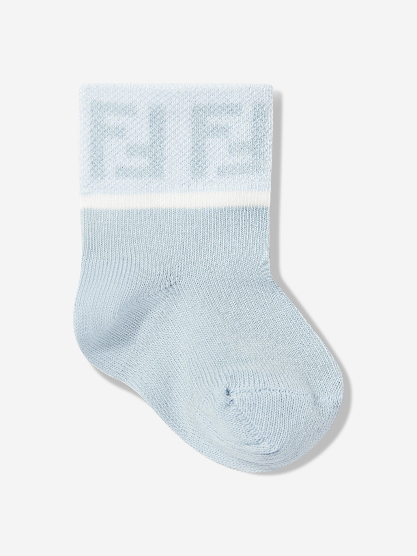 Fendi Baby Boys Logo Socks Set (5 Pairs) in Multicolour