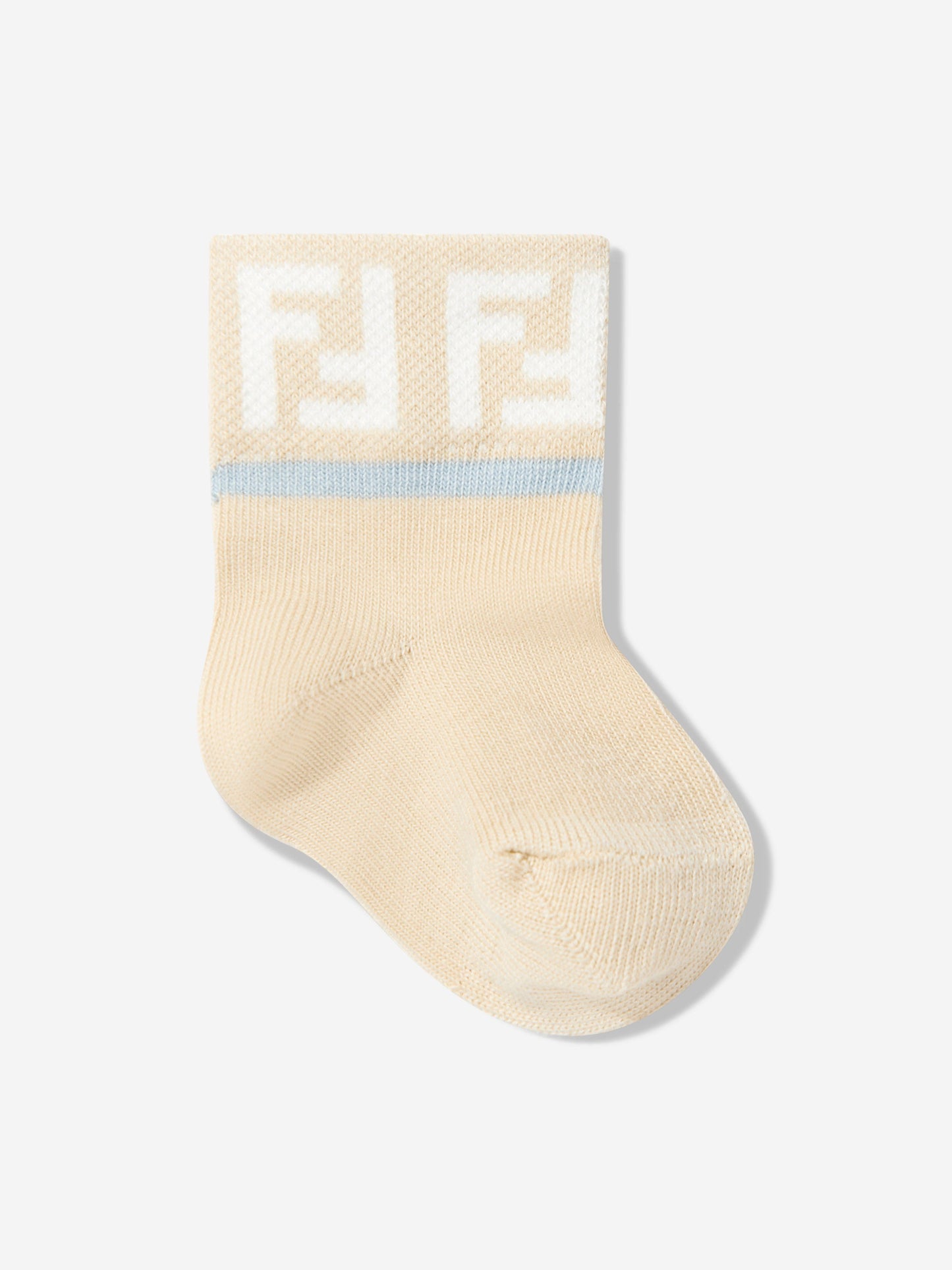 Fendi Baby Boys Logo Socks Set (5 Pairs) in Multicolour