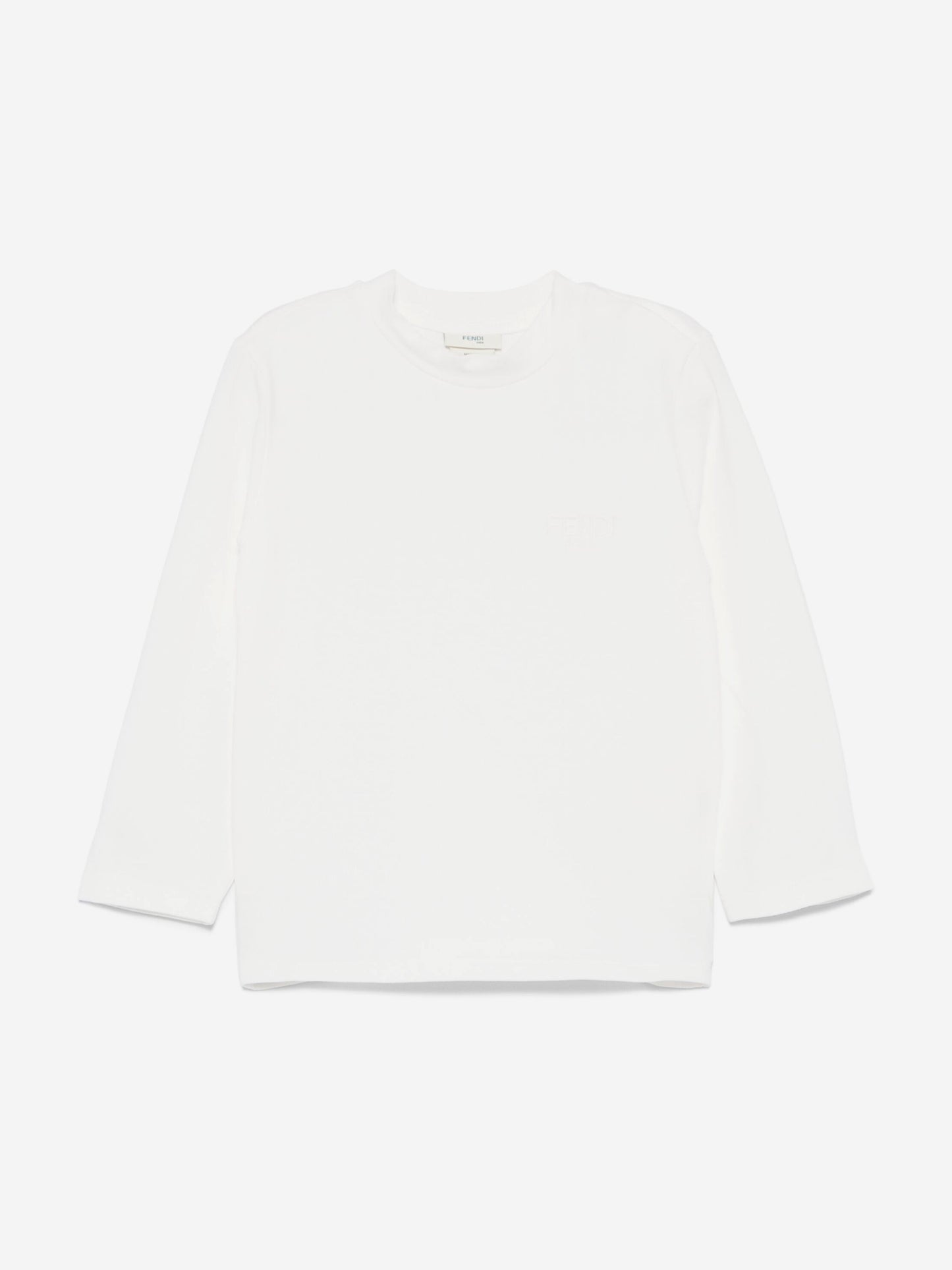 Fendi Baby Girls Jersey Stretch Top in White