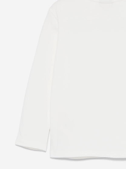 Fendi Baby Girls Jersey Stretch Top in White