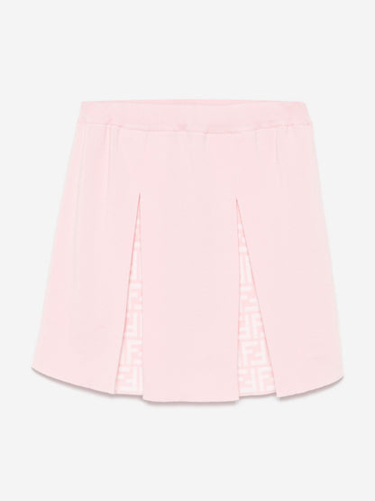 Fendi Girls Wool Skirt in Pink