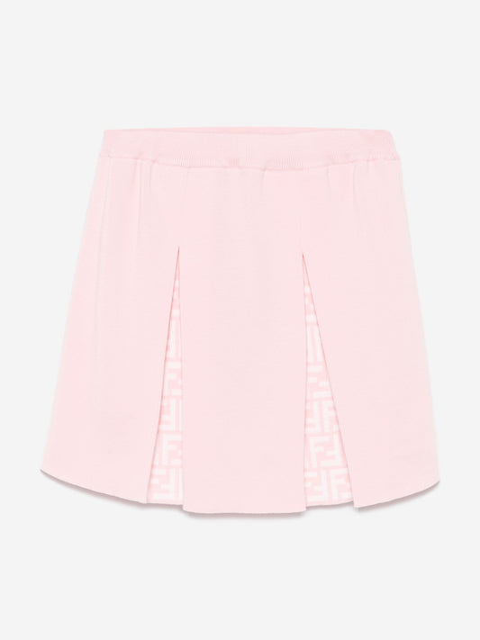 Fendi Girls Wool Skirt in Pink