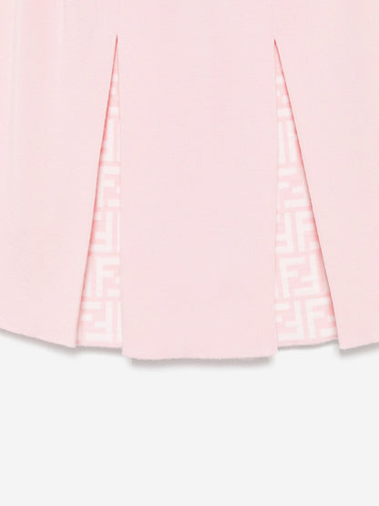 Fendi Girls Wool Skirt in Pink