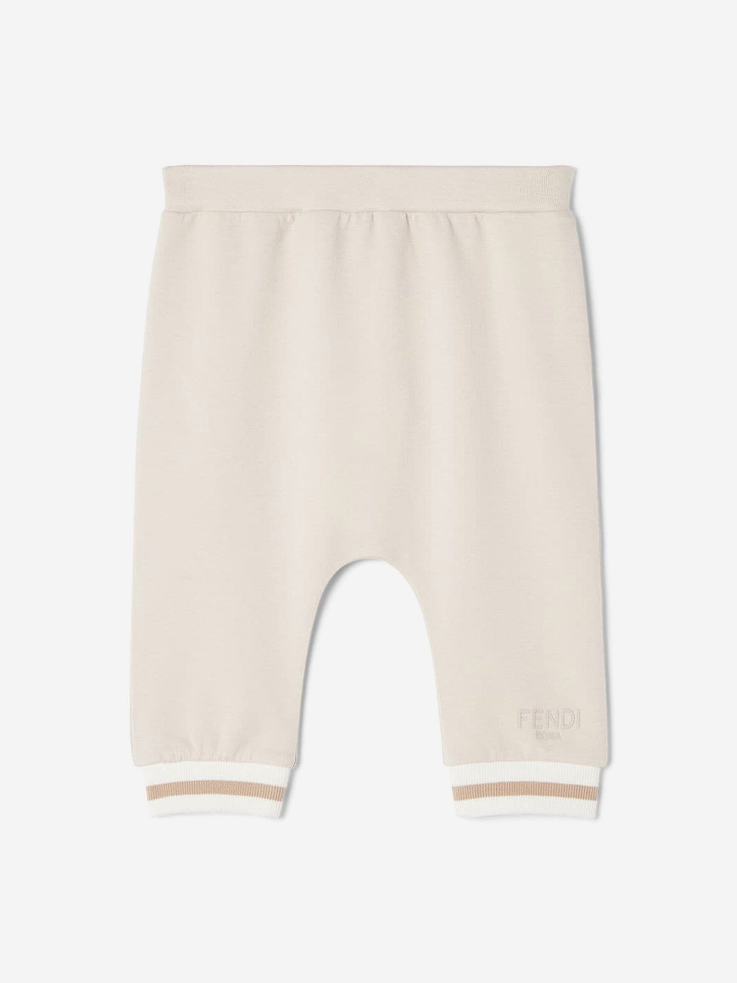 Fendi Baby Logo Joggers in Beige