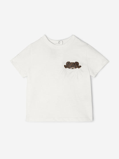 Fendi Baby Bear Pocket T-Shirt in White