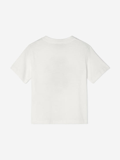 Fendi Girls Teddy Bear T-Shirt in White