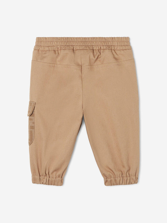 Fendi Baby Boys FF Pocket Trousers in Beige