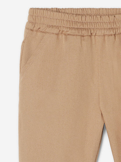 Fendi Baby Boys FF Pocket Trousers in Beige