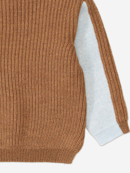 Fendi Baby Wool Knit Squirrel Jumper in Brown