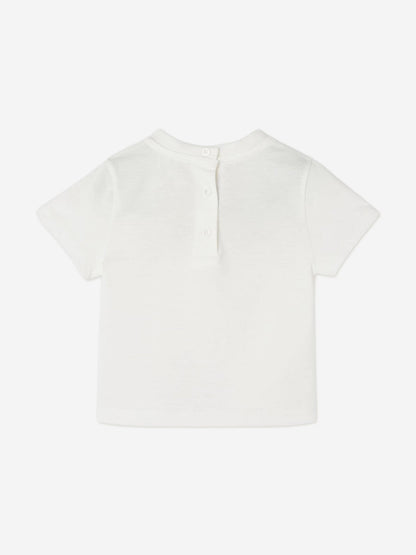 Fendi Baby Squirrel Logo T-Shirt in White