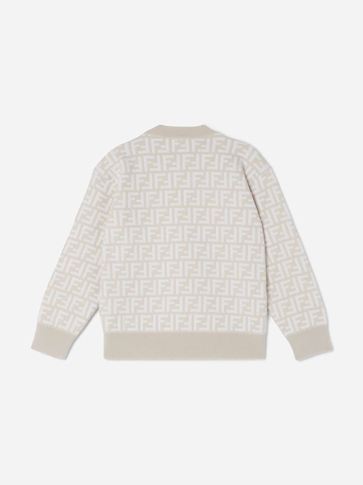 Fendi Kids FF Knitted Jumper in Grey