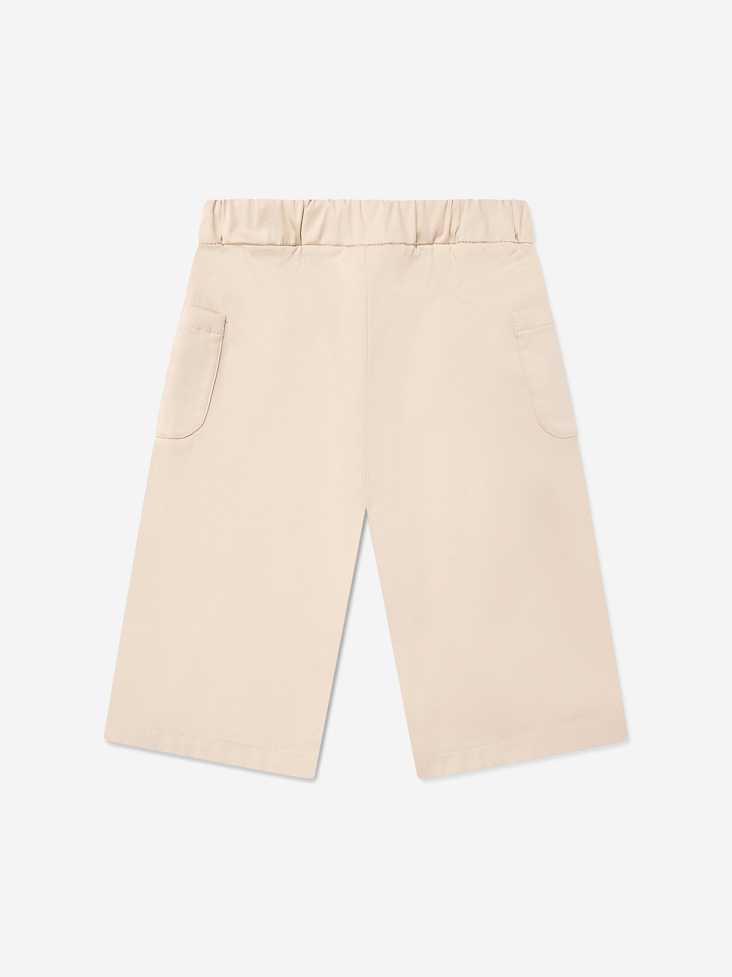 Fendi Baby Girls Stretch Gabardine Trousers in Beige