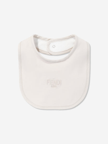 Fendi Baby 3 Piece Babygrow Set in Beige