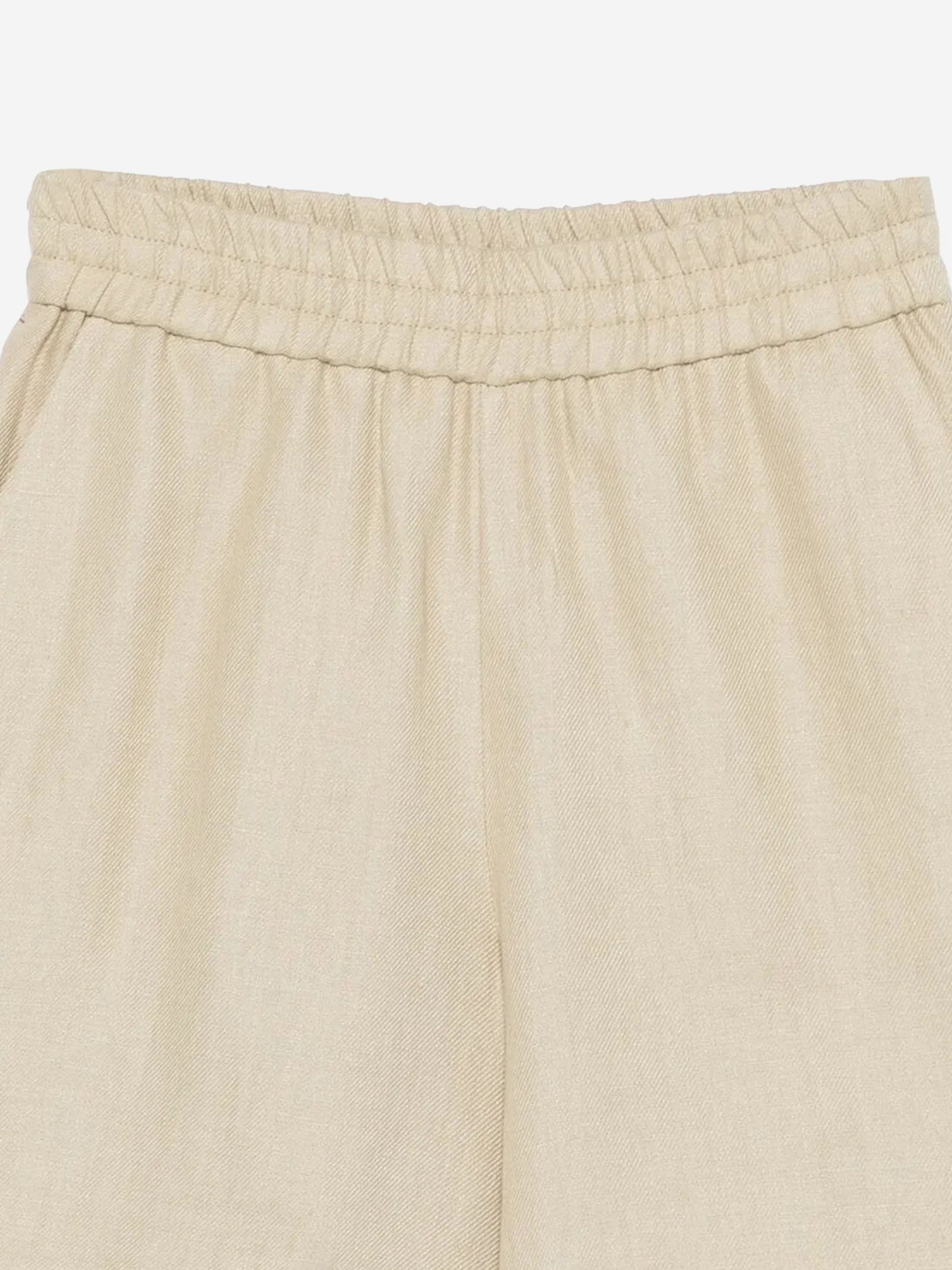 Fendi Boys Linen Bermuda Shorts in Beige