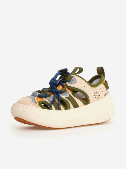 Flower Mountain Kids Chomei Tech Sandals in Beige