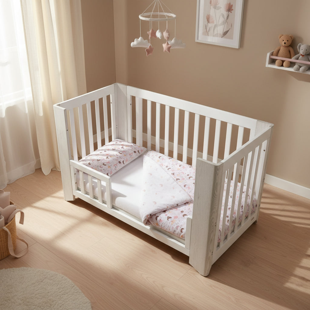 Fairy Organic Cotton Toddler 3 Piece All-in-One 4.0 Tog Quilt Bedding Set with Bumper