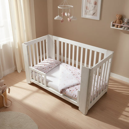 Fairy Organic Cotton Toddler 3 Piece All-in-One 4.0 Tog Quilt Bedding Set with Bumper