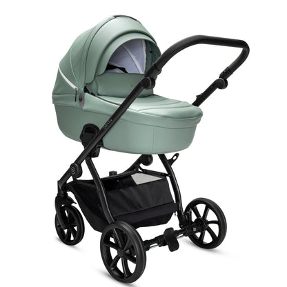Noordi Fjordi V2 Leather 2in1 Pushchair with ThermoCot™ Carrycot, Sage