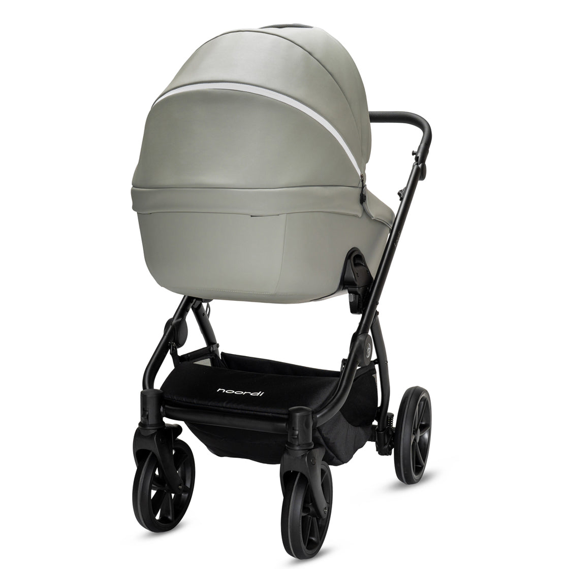 Noordi Fjordi V2 Leather 2in1 Pushchair with ThermoCot™ Carrycot, Sleet
