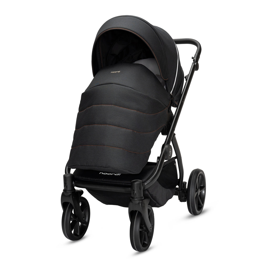 Noordi Fjordi V2 2in1 Pushchair with ThermoCot™ Carrycot, Voyager Black