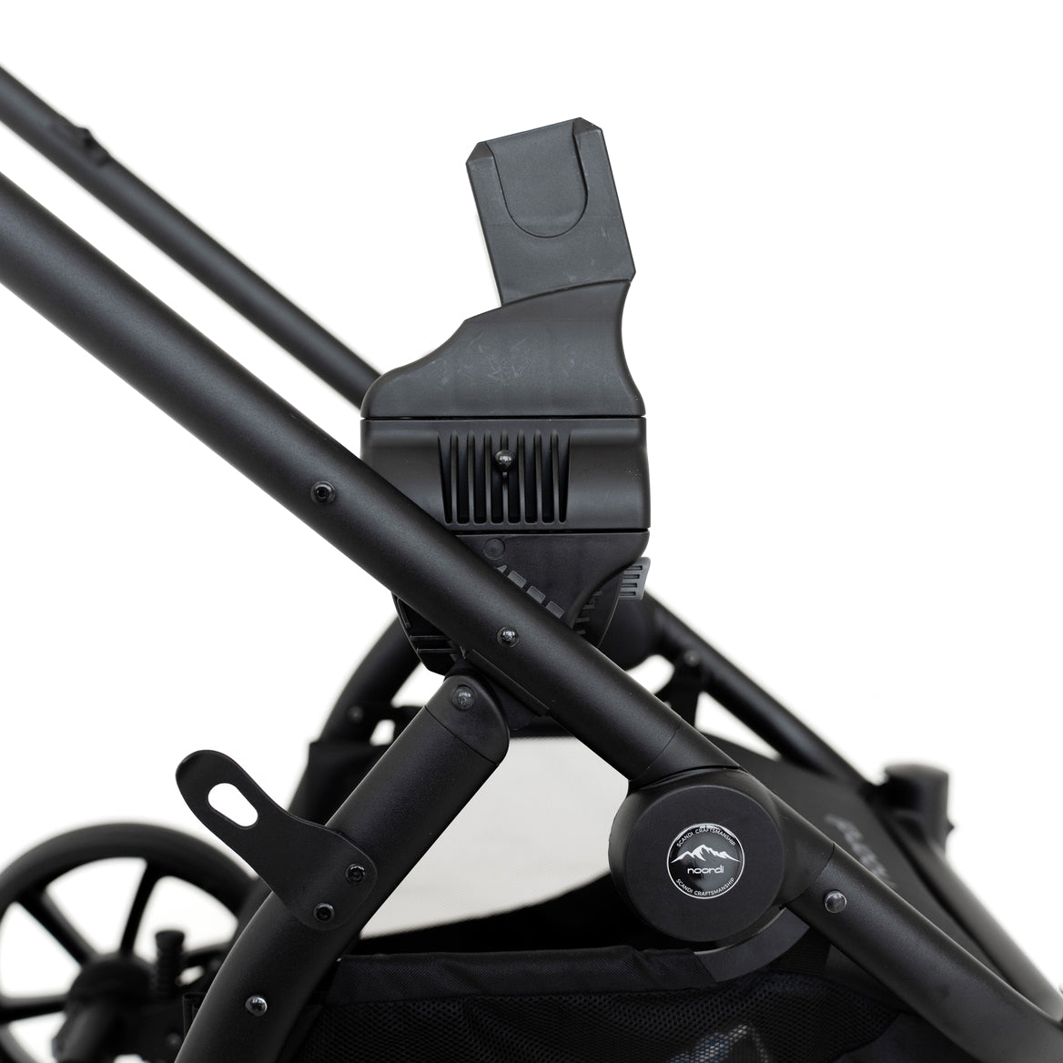 Noordi Fjordi V2 Leather 2in1 Pushchair with ThermoCot™ Carrycot, Sleet