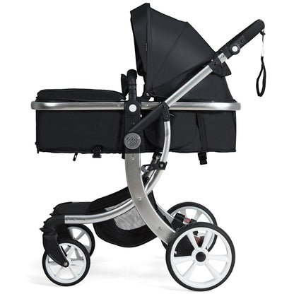 2 in 1 Foldable Baby Stroller with Rain Cover and Mosquito Net-Beige