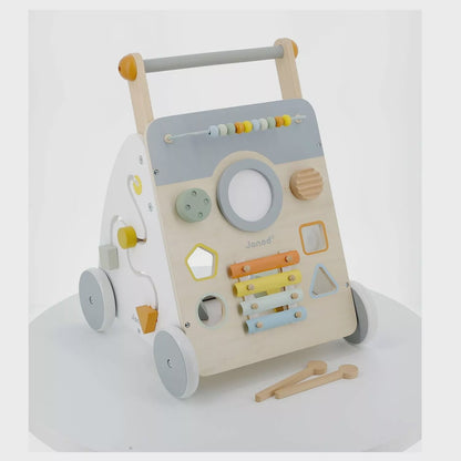 Sweet Cocoon Wooden Multi-Activity Trolley Baby Walker