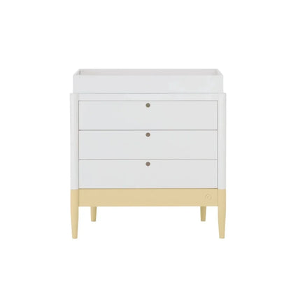 Gaia Baby Eos Dresser - Primrose Yellow/White
