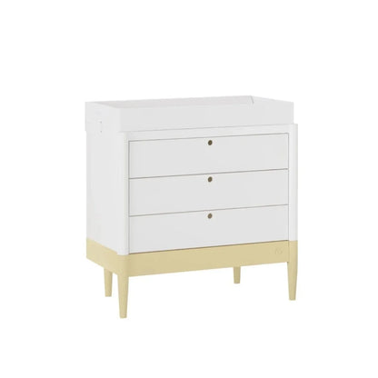 Gaia Baby Eos Dresser - Primrose Yellow/White