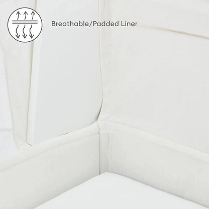 Gaia Baby Hera Bedside Crib² - White/Natural