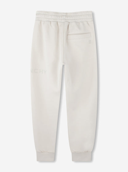 Givenchy Kids Logo Print Joggers in Beige